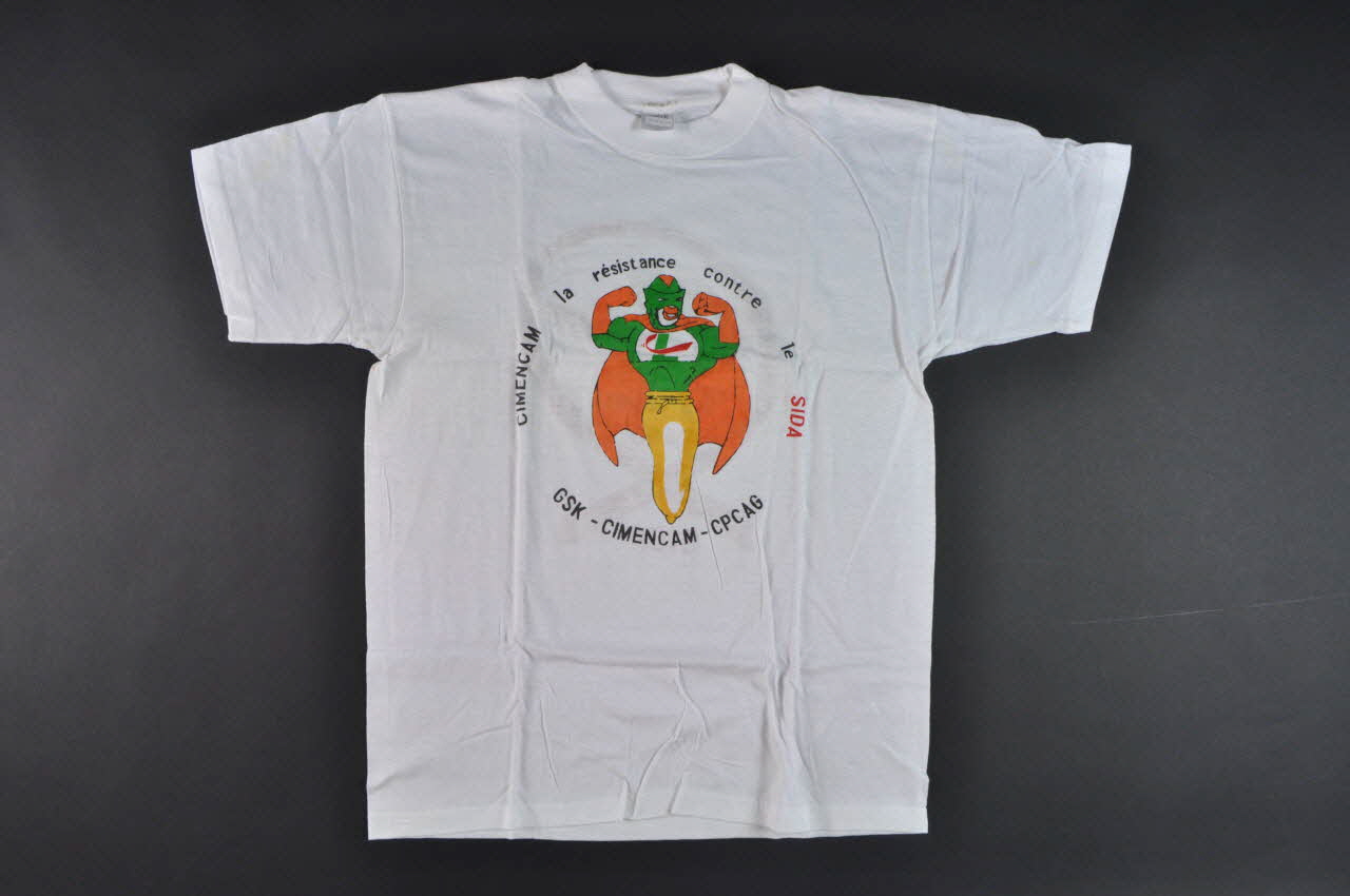 Tee shirt CIMENCAM la résistance contre le sida 2007.72.27 Photo Mucem
