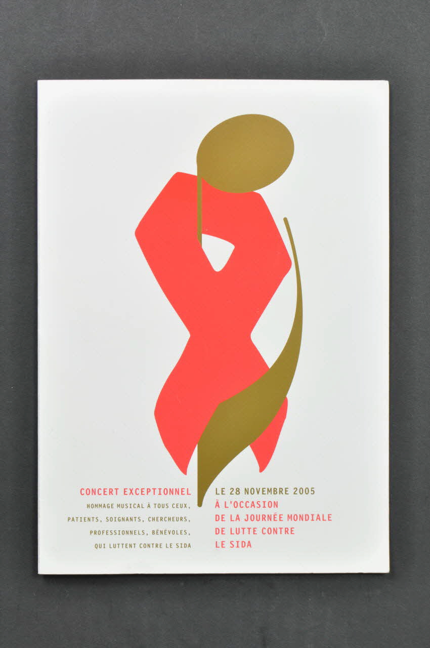 CRIPS (Centre régional d'information et de prévention du sida) CARTON D'INVITATION France Paris 2005 2007.72.32.1 Photo Mucem