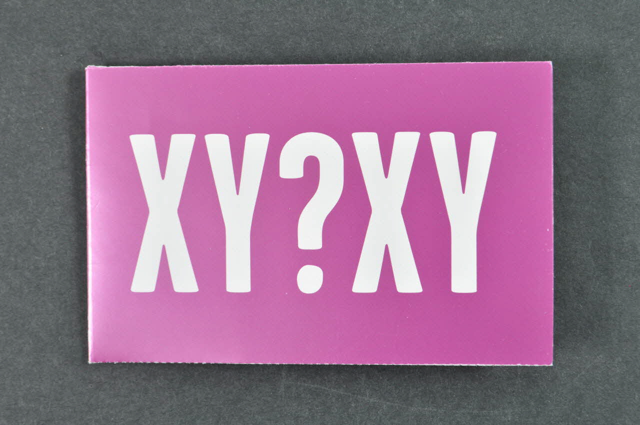 CRIPS (Centre régional d'information et de prévention du sida) Dépliant "XY?XY" France 2004/11 2007.77.103.1-2 Photo Mucem