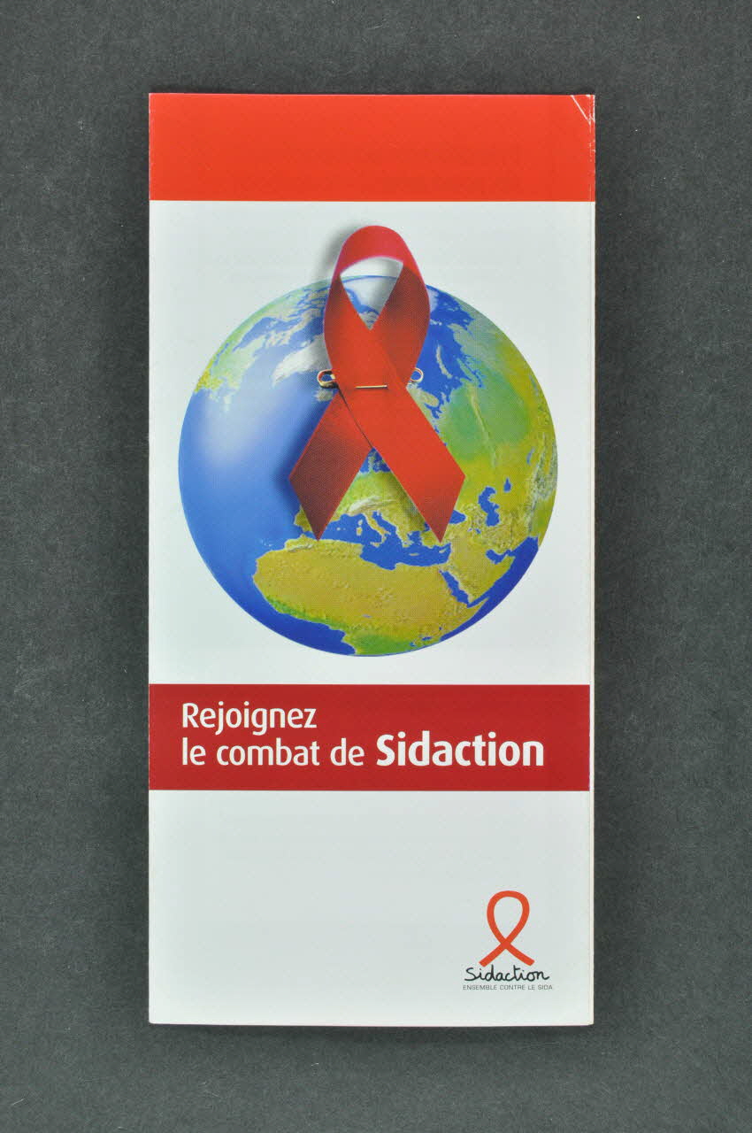 Sidaction - Ensemble Contre Le Sida Dépliant "Rejoignez le combat de Sidaction" France 2006 2007.77.114 Photo Mucem
