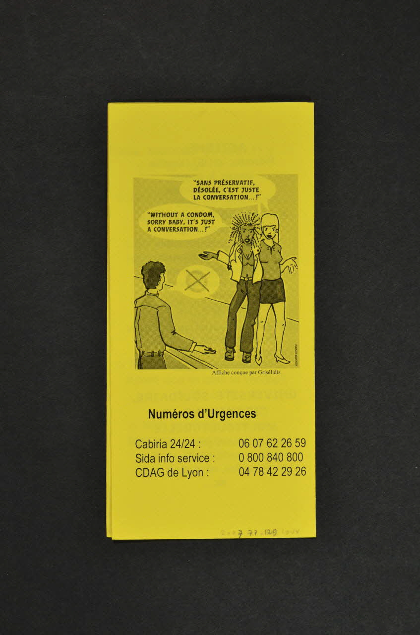 Dépliant "Cabiria. Action de santé communautaire" France 2006 2007.77.129 Photo Mucem