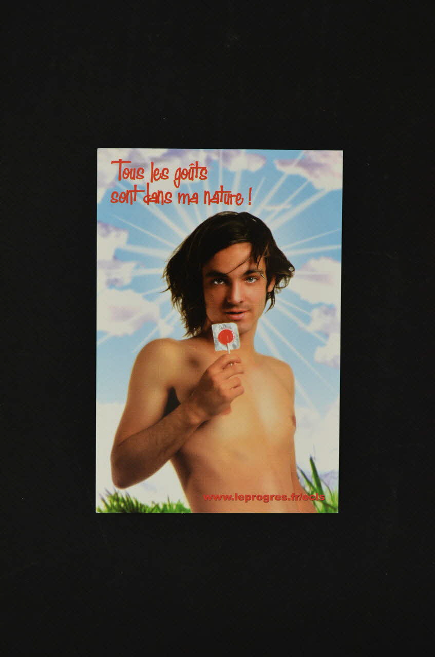 Etudiants Contre Le Sida, Lyon carte postale "Tous les goûts sont dans ma nature" Rhône-Alpes, France 2006 2007.77.180 Photo Mucem