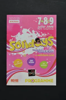 Solidarité Sida / Région Ile De France BROCHURE "Solidays. plus de bruit contre le sida" France 2006/7 2007.77.215  Photo Mucem