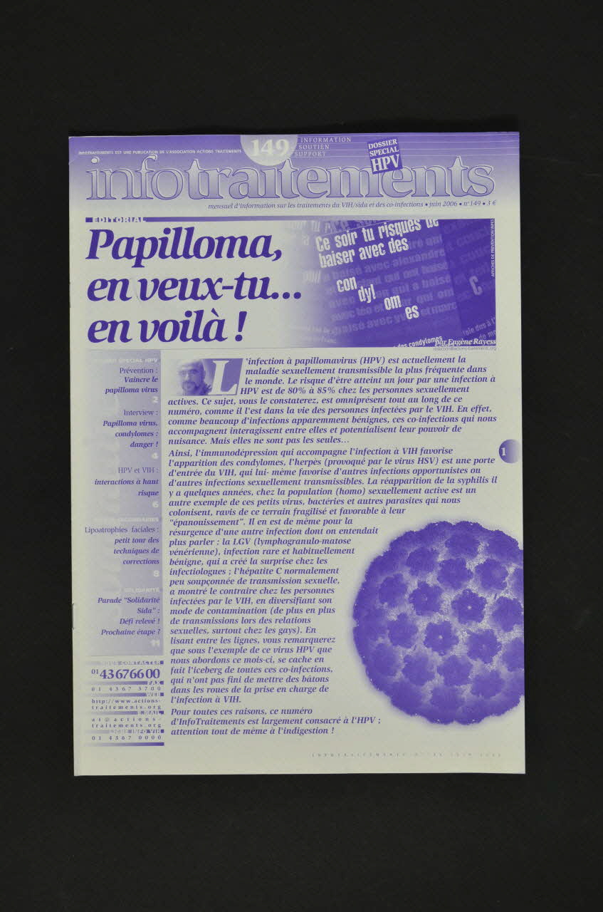 Actions Traitements Revue associative Papilloma, en veux-tu... en voilà France 2006/6 2007.77.224 Photo Mucem