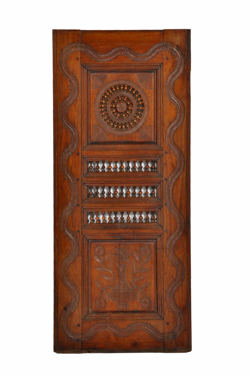 porte coulissante gauche de devant de lit clos 1870 1951.20.1.2 Photo Mucem