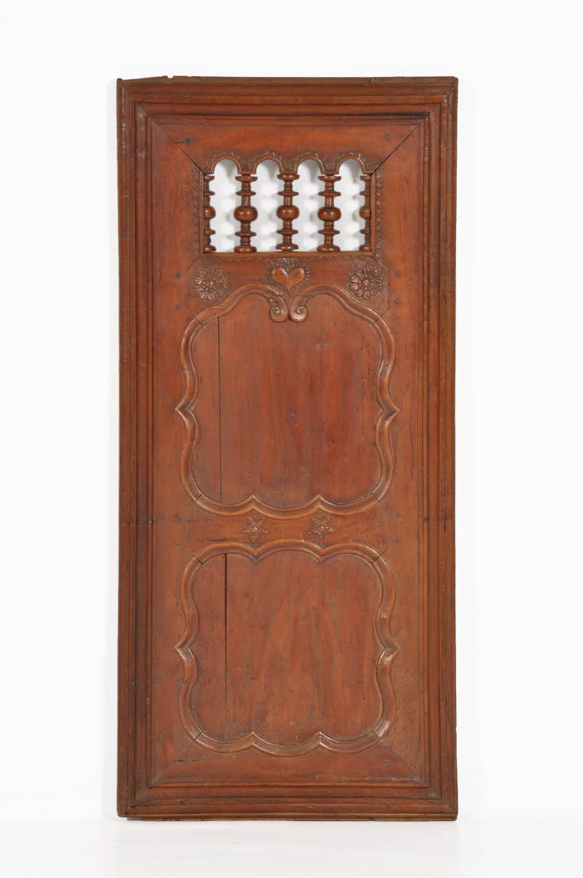 porte coulissante droite de devant de lit clos Cornouailles(Finistère) 1829 1951.21.2.3 Photo Mucem