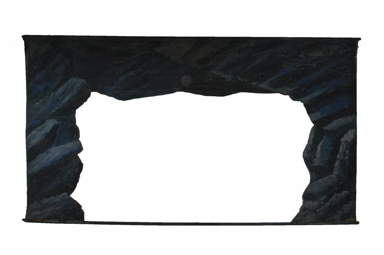 Emile Auguste Pitou décor de théâtre de marionnettes 1909 1956.127.140 Photo Mucem