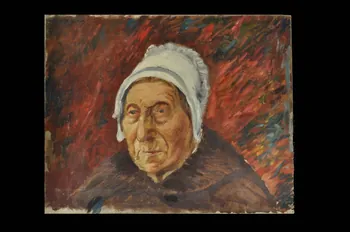 Gaëtan Dumas peinture Portrait de vieille paysanne de la Gironde France 1908 1957.74.333  Photo Mucem