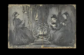 Gaëtan Dumas tableau Grisaille Auvergne, France 1911 1957.74.335 Photo Mucem