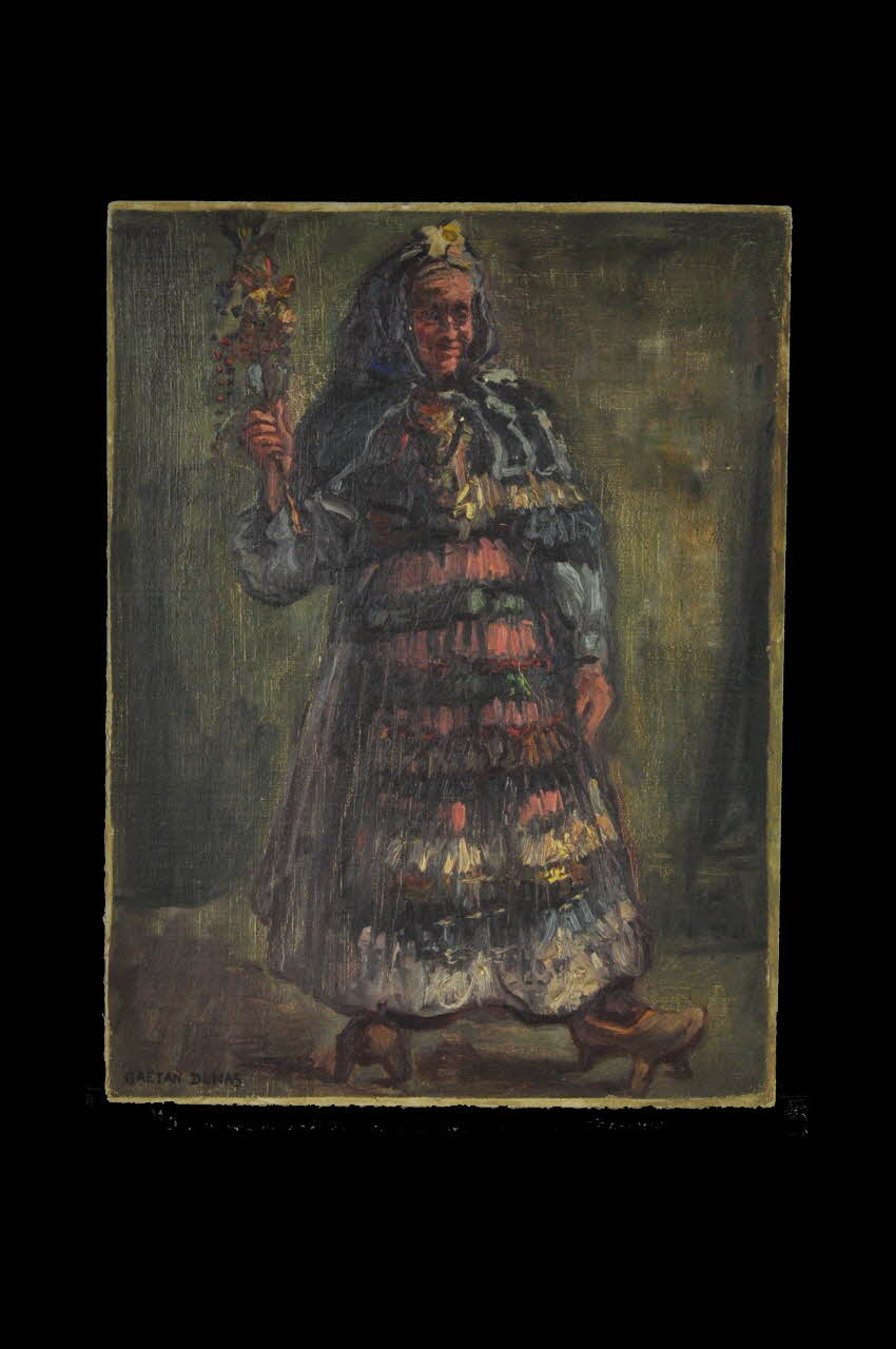 Gaëtan Dumas tableau Femme en costume de la vallée d'Ossau Aquitaine, France 1910 1957.74.338 Photo Mucem
