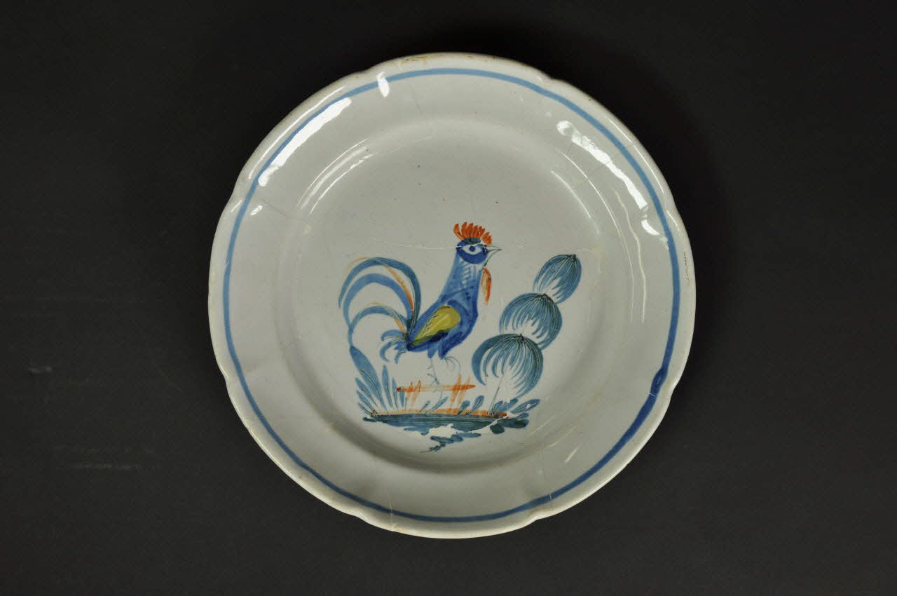 assiette plate Bourgogne, France 1957 1957.9.2 Photo Mucem