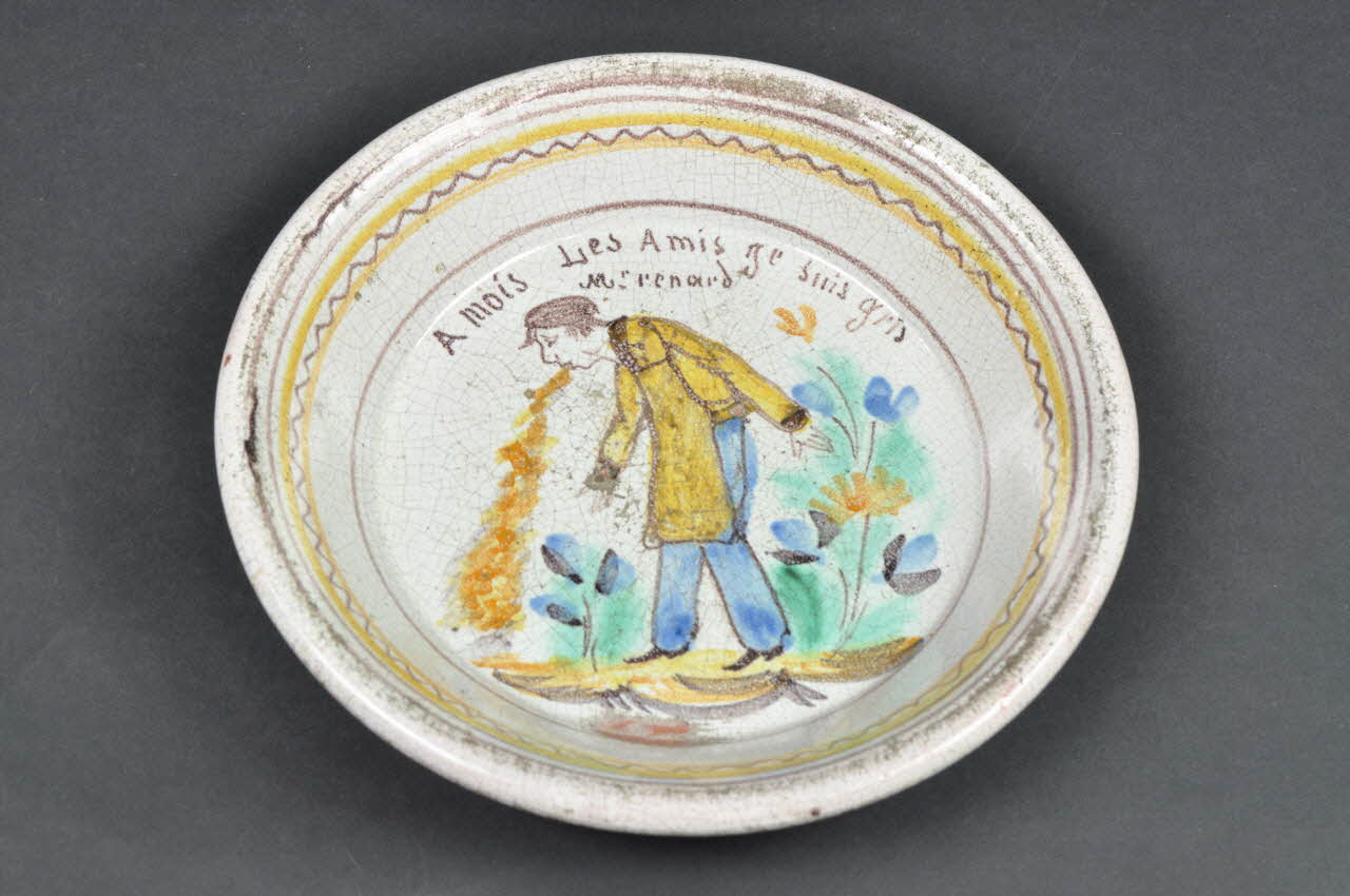 assiette calotte Centre, France 1860 1959.76.4 Photo Mucem