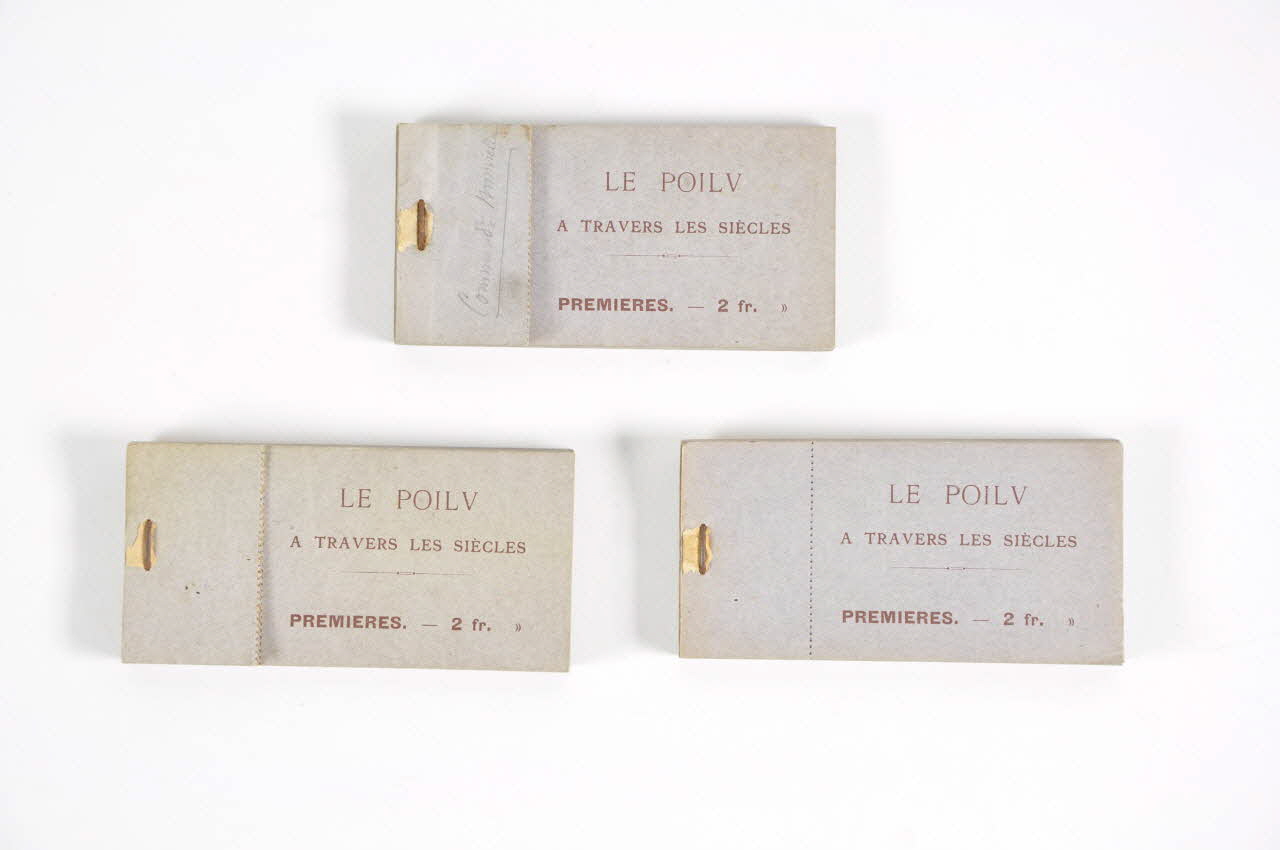 Picon ; Georges-Paul Thierry carnet de billets à souche 1914-1918 1976.23.98.1-3 Photo Mucem