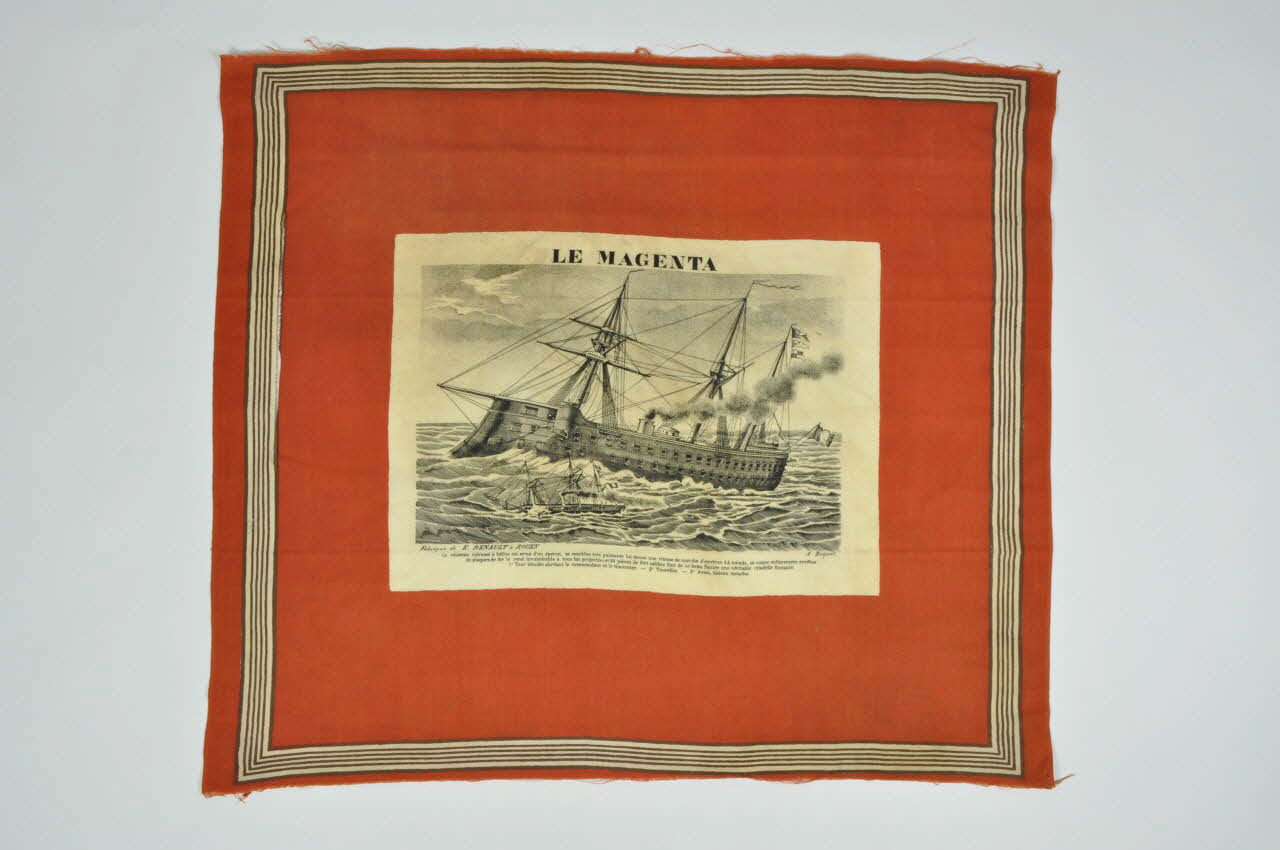 E. Renault ; Buquet MOUCHOIR DE MATELOT Le Magenta Haute-Normandie, France 1870-1875 1976.66.3 Photo Mucem