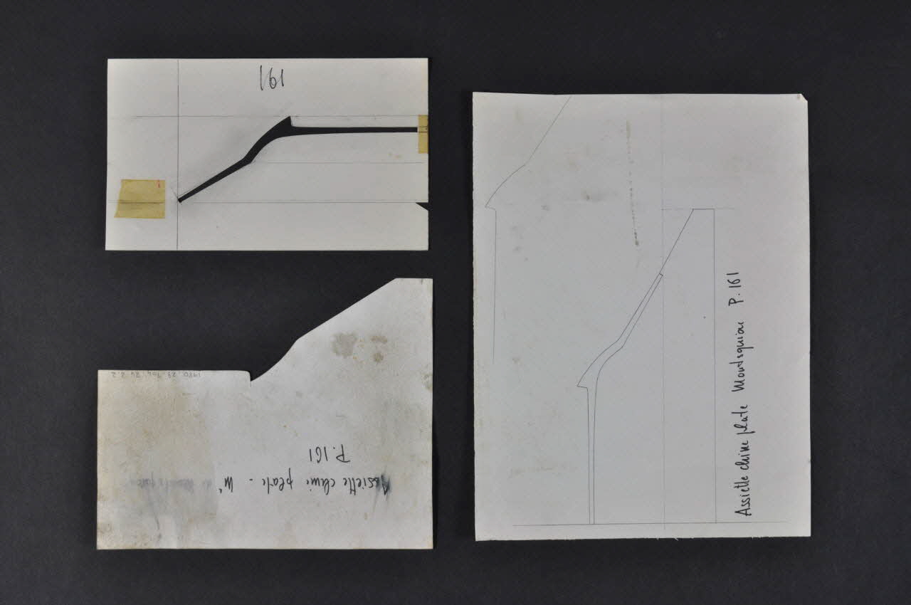 dessin Modèle pour pièce de forme 1980.28.704.24.2.1-3 Photo Mucem