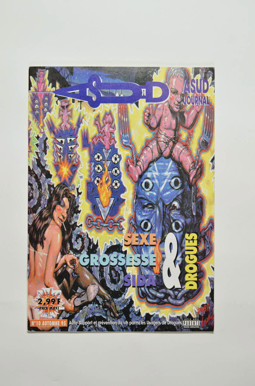 Association ASUD revue "Sexe, grossesse, sida et drogues" France 1995 2007.77.247 Photo Mucem