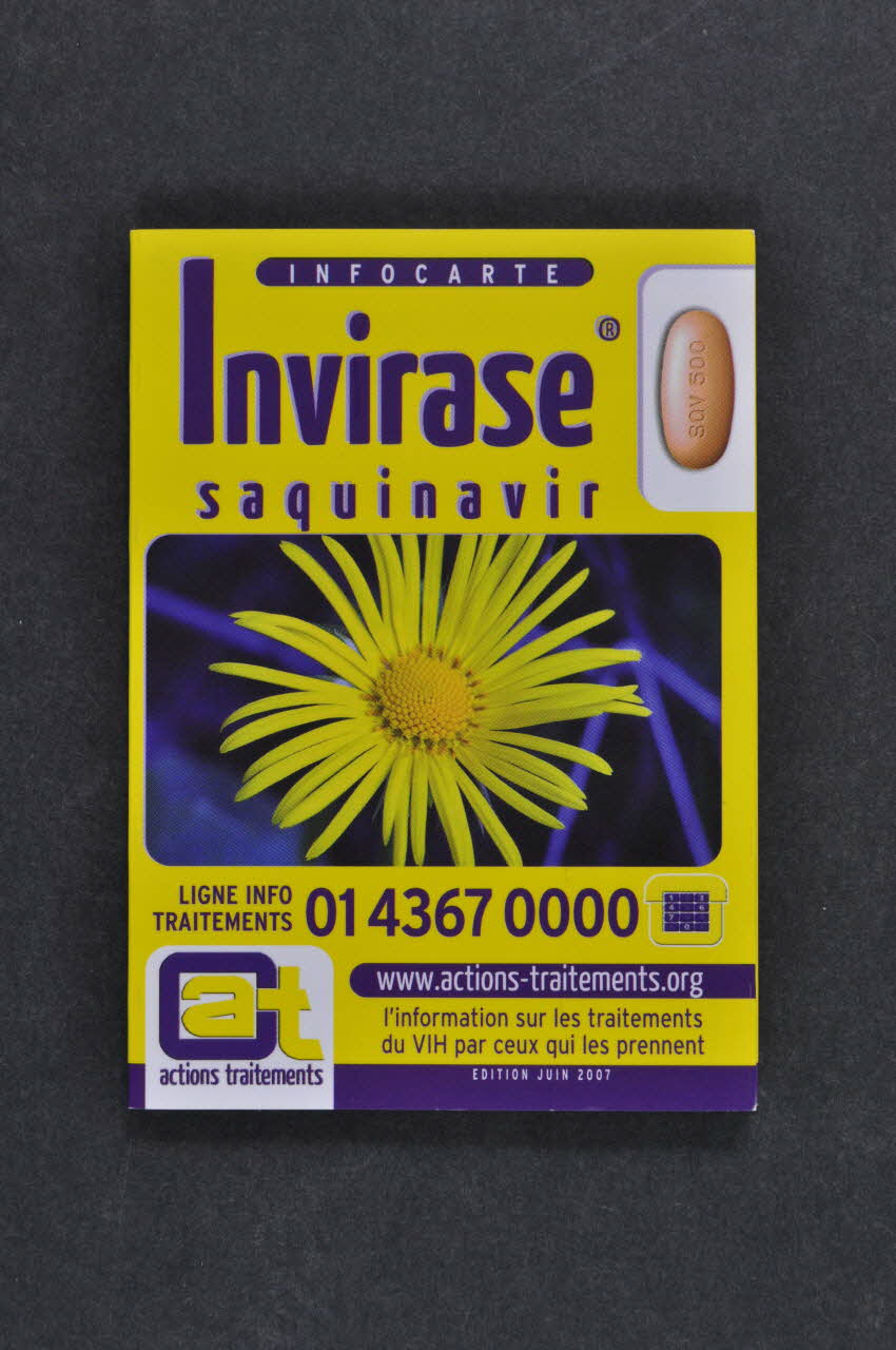 Actions Traitements Dépliant Invirase France 2007/6 2007.77.3 Photo Mucem