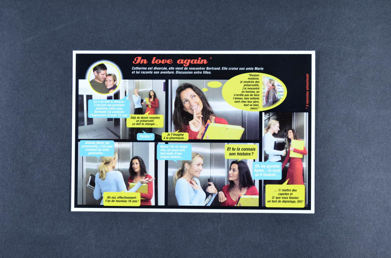 Institut National de Prévention et d'Education pour la Santé (INPES) carte postale "In love again..." France 2007 2007.77.31 Photo Mucem