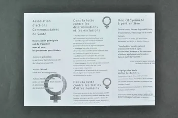 Amis Du Bus Des Femmes Dépliant "Association des amis du bus des femmes" France 2007 2007.77.35 Photo Mucem