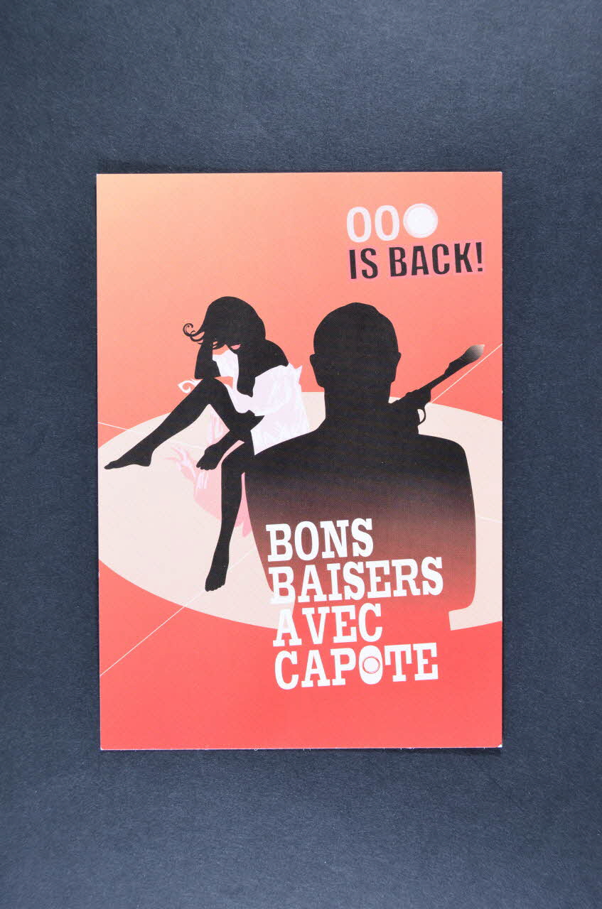 Association Actis carte postale "Bons baisers avec capote" Rhône-Alpes, France 2007 2007.77.60 Photo Mucem