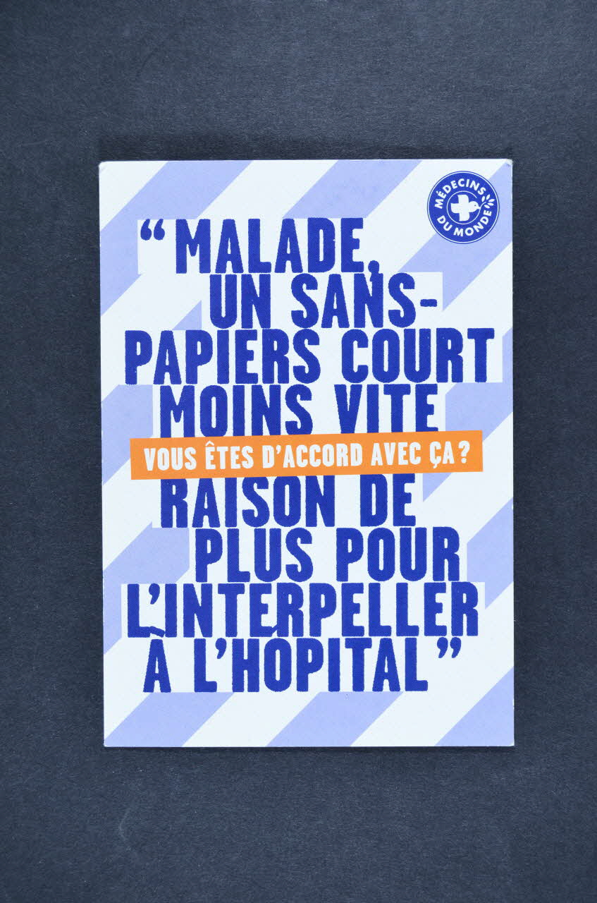 Médecins Du Monde carte postale France 2007 2007.77.92 Photo Mucem