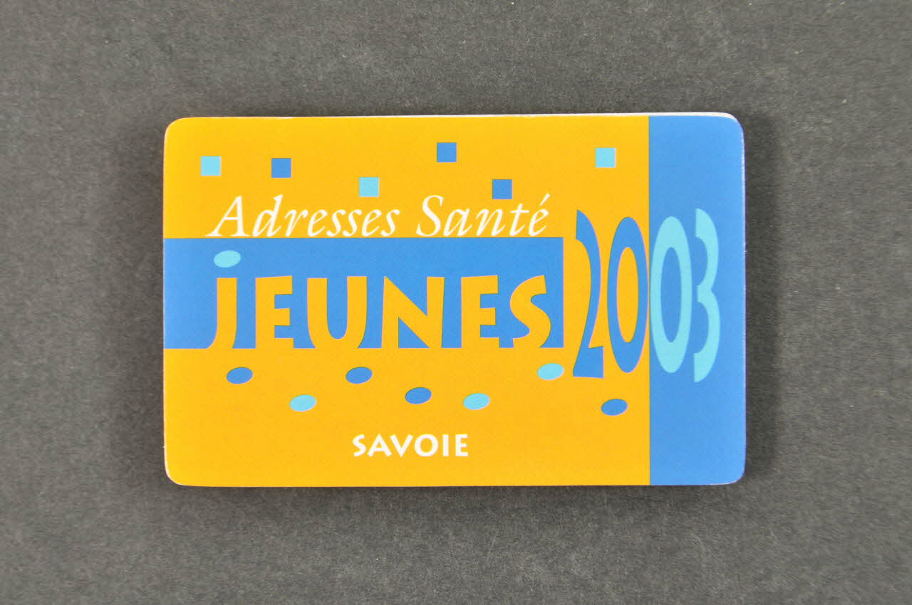Réseau D'éducation Pour La Santé RhöNe Alpes Et Dépliant Adresses Santé Jeunes Savoie 2003 Rhône-Alpes, France 2003 2007.78.16 Photo Mucem