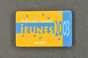 Réseau D'éducation Pour La Santé RhöNe Alpes Et Dépliant Adresses Santé Jeunes Savoie 2003 Rhône-Alpes, France 2003 2007.78.16 Photo Mucem