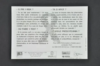 Association de Lutte contre le Sida (ALS) Lyon carte postale Rhône-Alpes, France 2004 2007.78.4 Photo Mucem