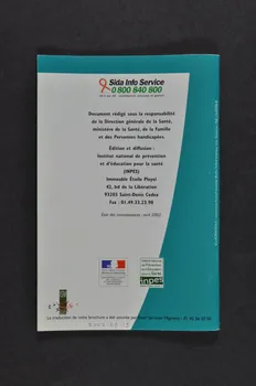 INPES / Ministère de la Santé BROCHURE "Vaincre le sida. Conseils utiles pour soi et pour les autres"(bilingue français- croate) France 2002 2007.79.15 Photo Mucem