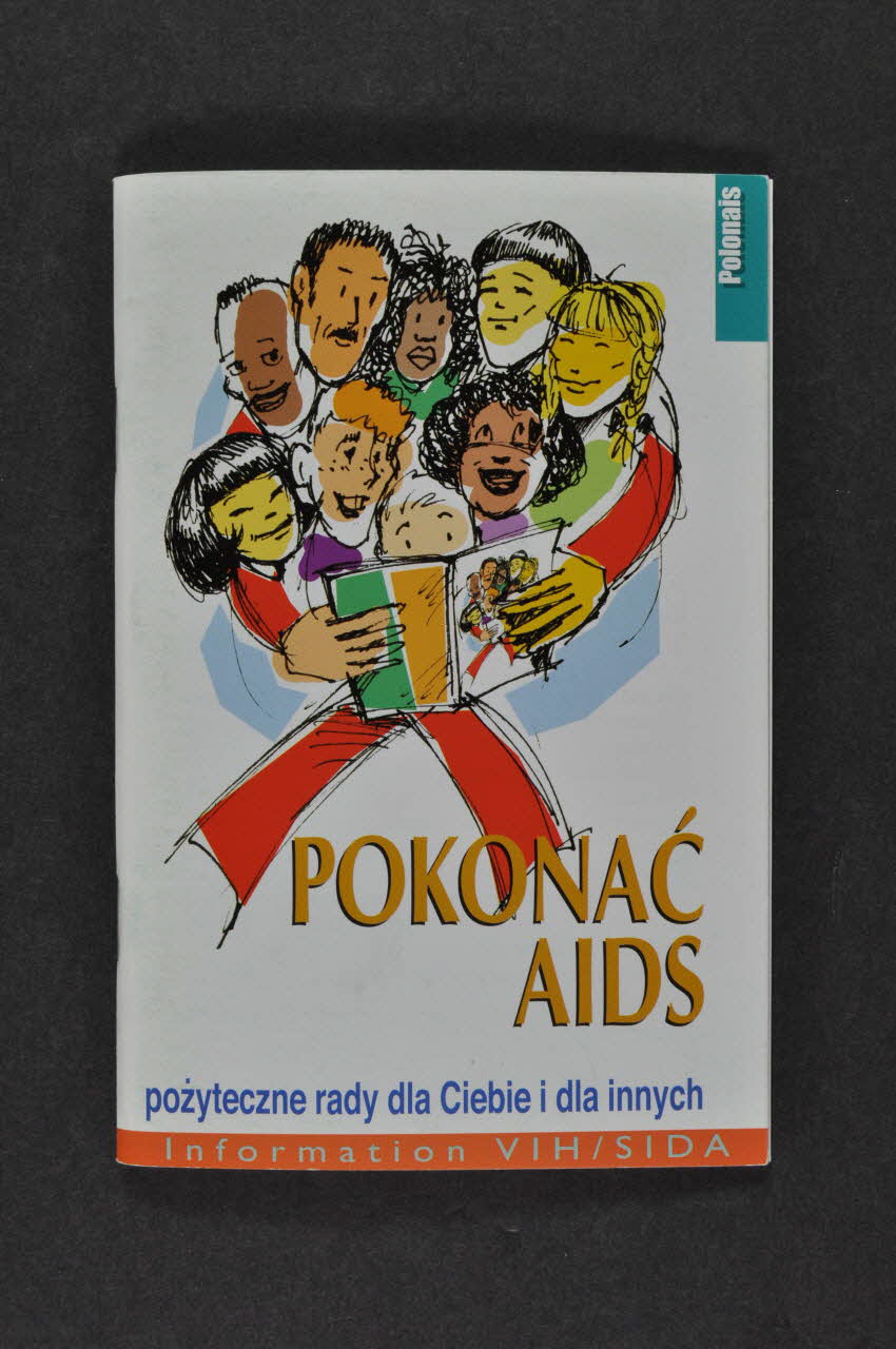 INPES / Ministère de la Santé BROCHURE "Vaincre le sida. Conseils utiles pour soi et pour les autres"(bilingue français- polonais) France 2002 2007.79.18 Photo Mucem