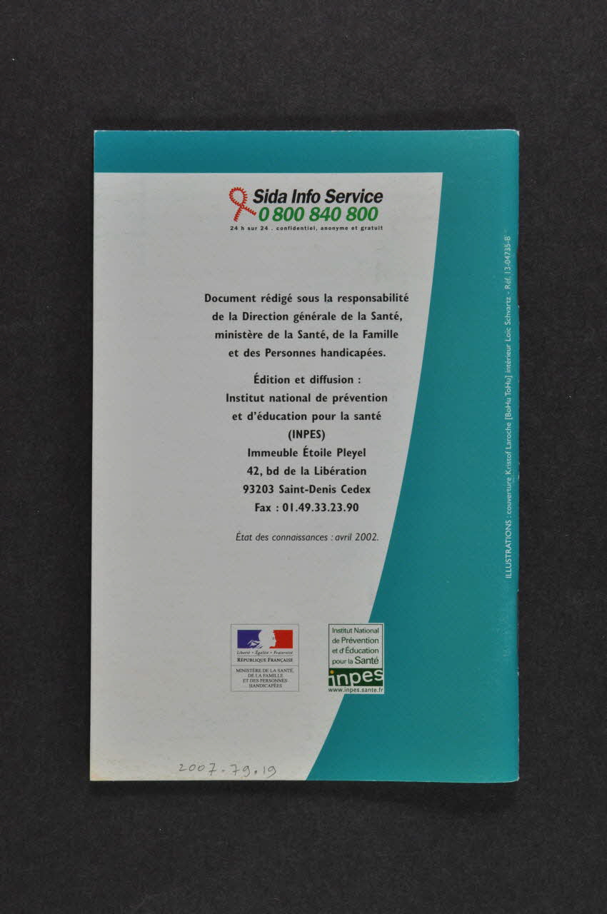 INPES / Ministère de la Santé BROCHURE "Vaincre le sida. Conseils utiles pour soi et pour les autres"(bilingue français - allemand) France 2002 2007.79.20 Photo Mucem