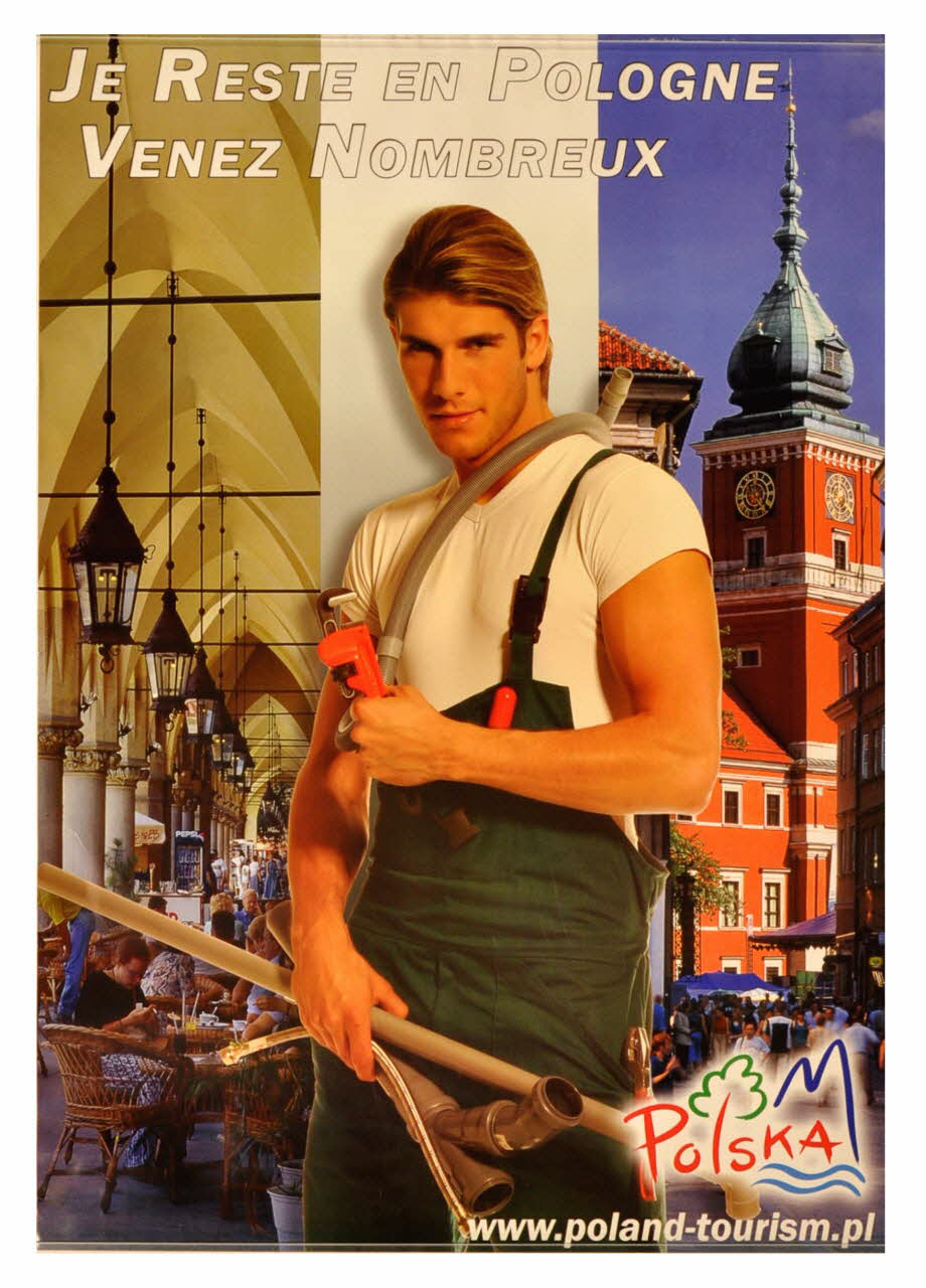 affiche publicitaire Je reste en Pologne, venez nombreux Pologne 2005 2007.84.1 Photo Mucem