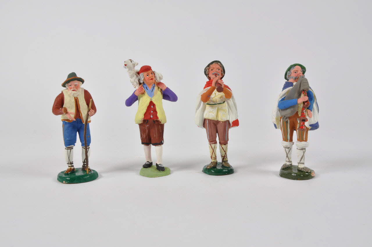 Nicola De Francesco figurine de crèche Italie 1980 2007.94.5.1-4 Photo Mucem