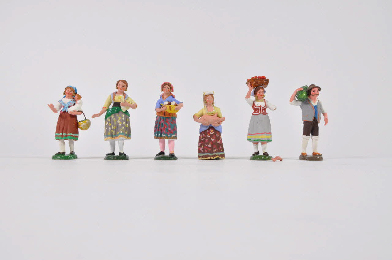 Nicola De Francesco figurine de crèche Italie 1980 2007.94.7.1-6 Photo Mucem