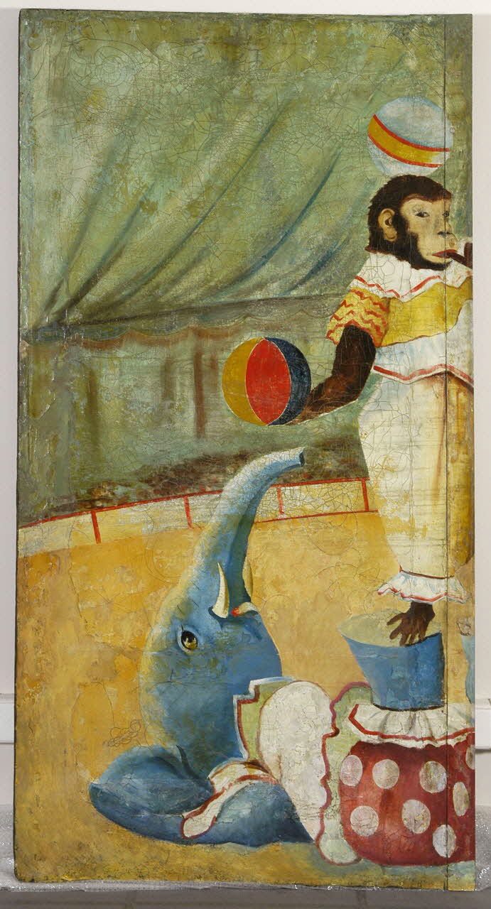 panneau de baraque foraine 1960.73.2 Photo Mucem/Christophe Fouin