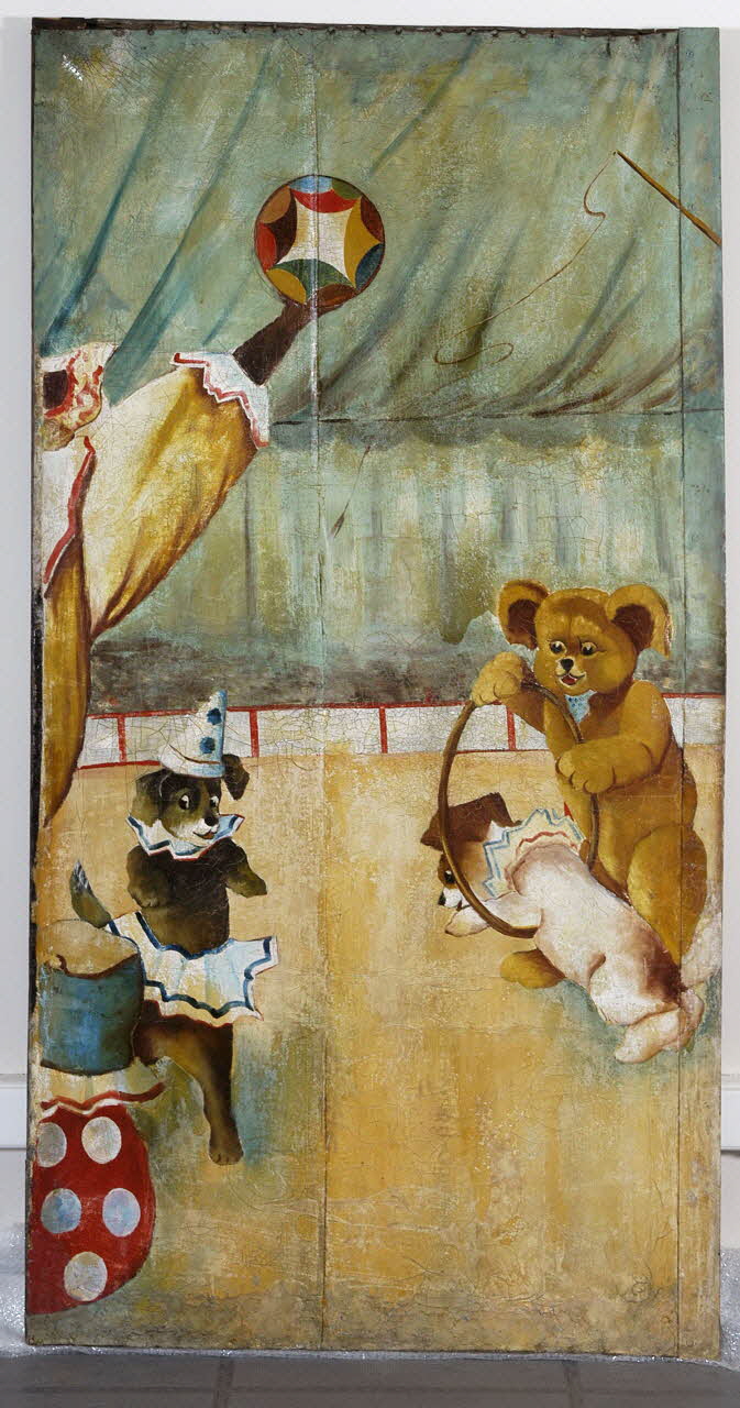 panneau de baraque foraine 1960.73.3 Photo Mucem/Christophe Fouin