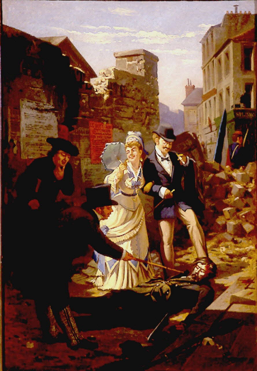 Anonyme tableau Scène de la Commune de Paris France 1871 1969.24.1 Photo