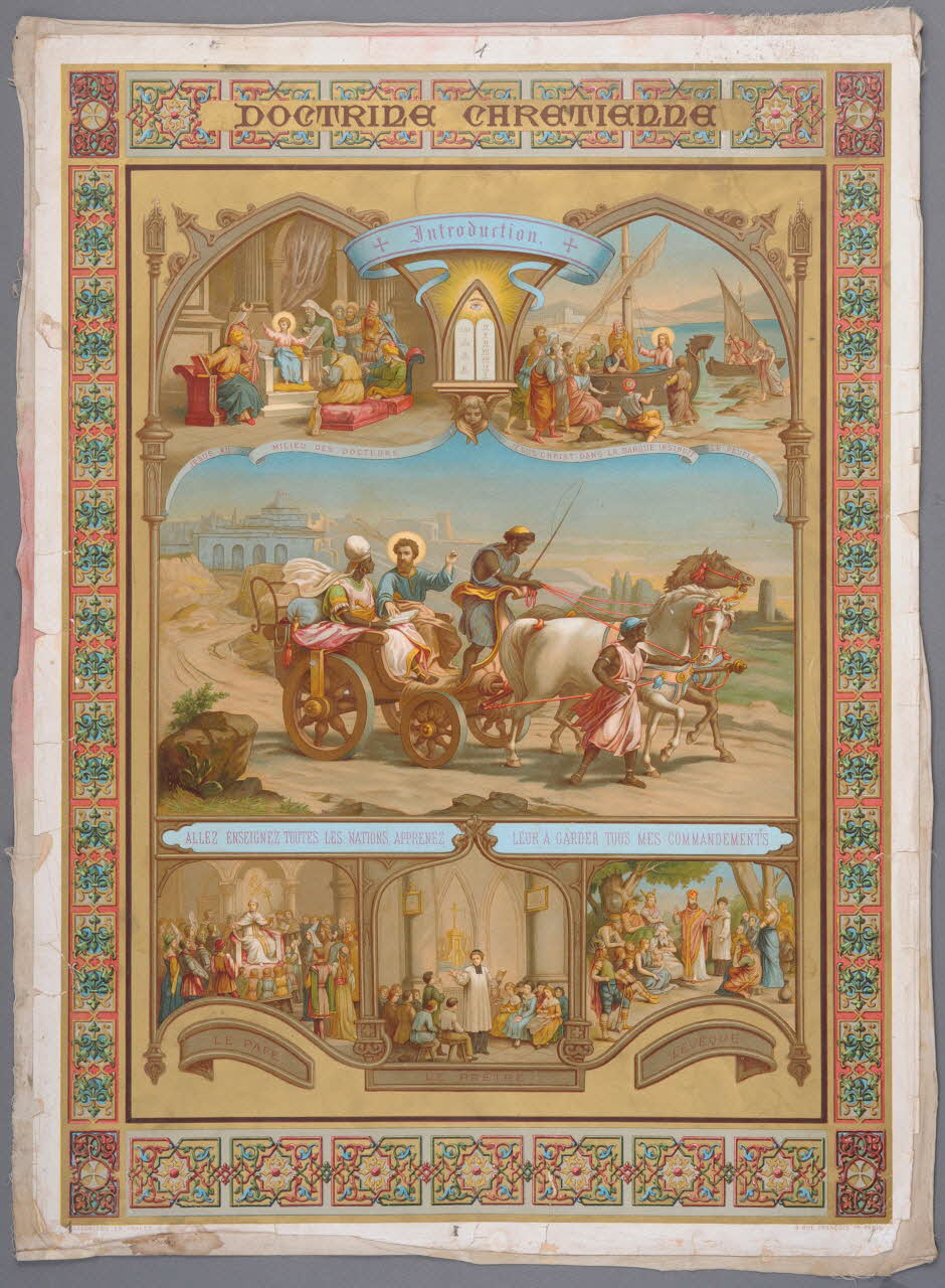 image pieuse CATECHISME EN IMAGES  DOCTRINE CHRETIENNE Paris 1895-1905 1984.40.1 Photo