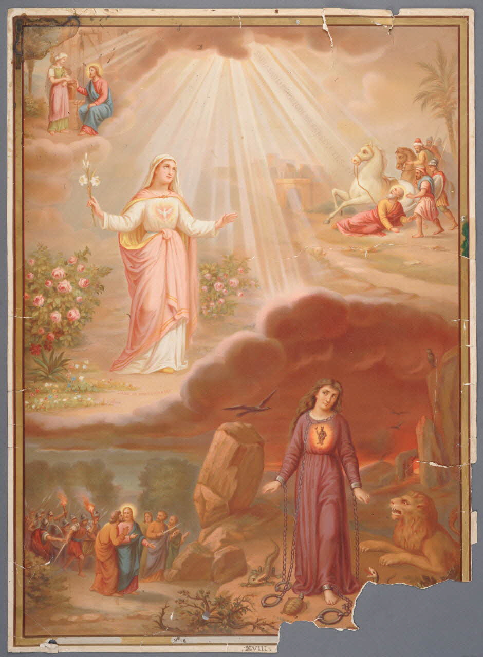 image pieuse CATECHISME EN IMAGES  LA GRACE France 1895-1905 1984.40.16 Photo