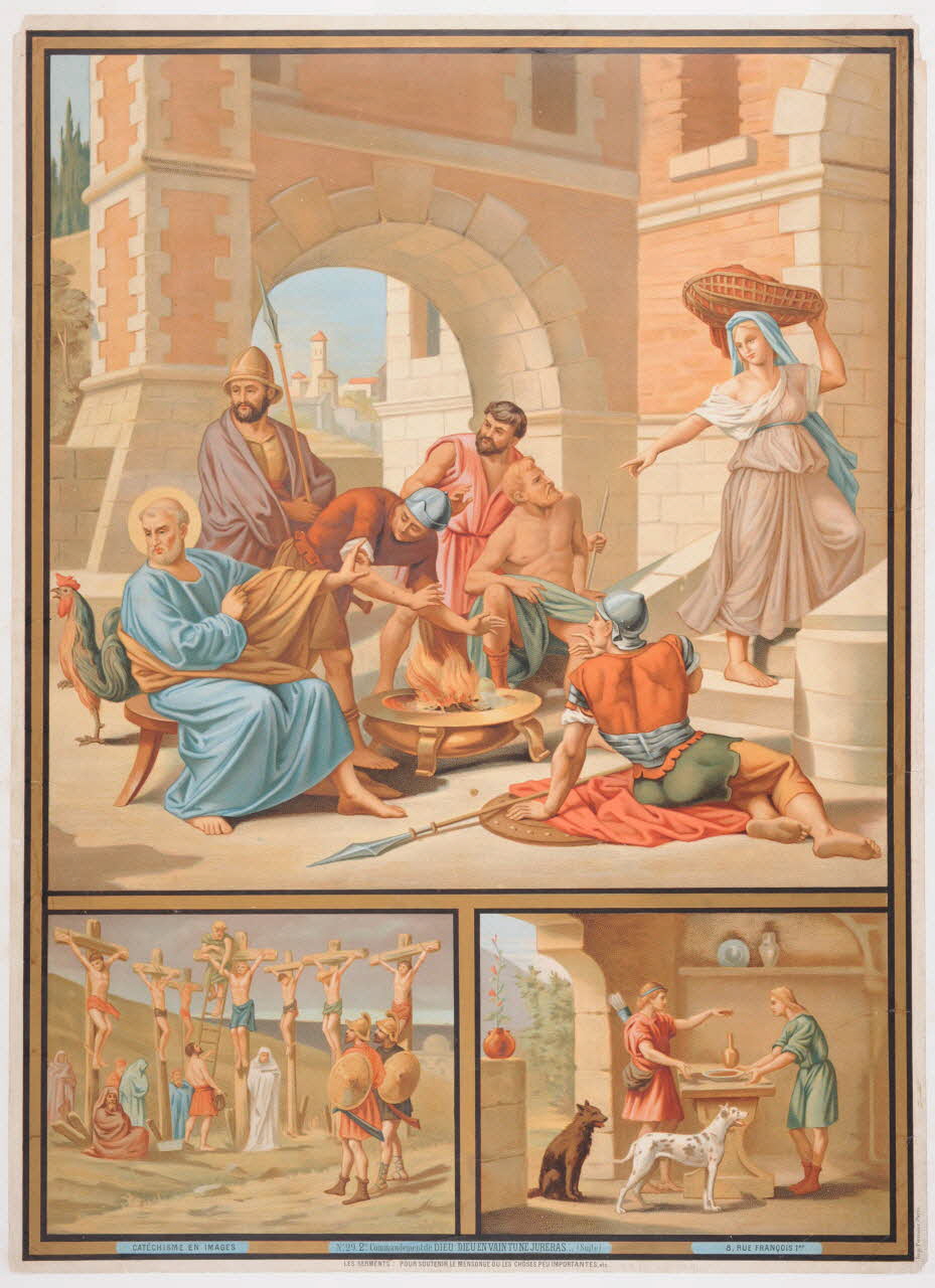 Fournier image pieuse CATECHISME EN IMAGES Paris 1895-1905 1984.40.26 Photo