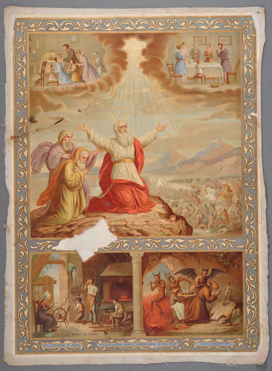 Henry Petit image pieuse N°.52. CATECHISME EN IMAGES Paris 1895-1905 1984.40.46 Photo