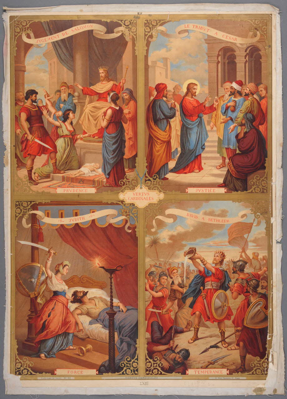 image pieuse CATECHISME EN IMAGES N° 63 Paris 1895-1905 1984.40.51 Photo