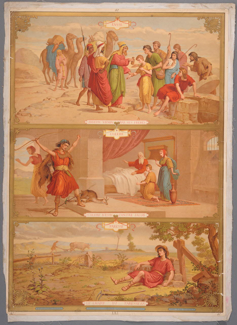 image pieuse N°61 CATECHISME EN IMAGES Paris 1895-1905 1984.40.54 Photo