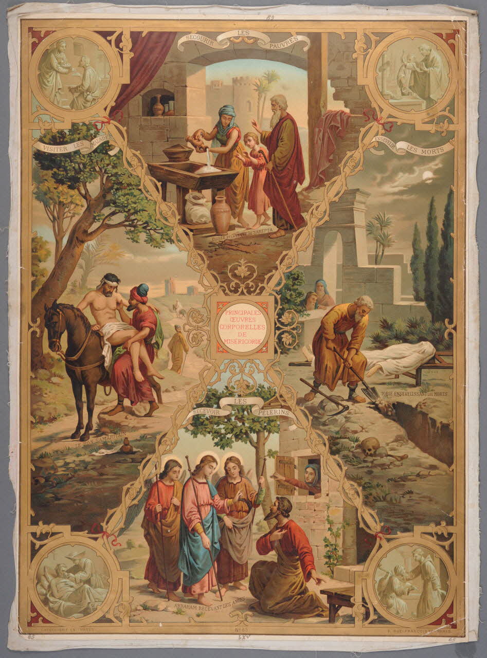 Henry Petit image pieuse CATECHISME EN IMAGES Paris 1895-1905 1984.40.56 Photo