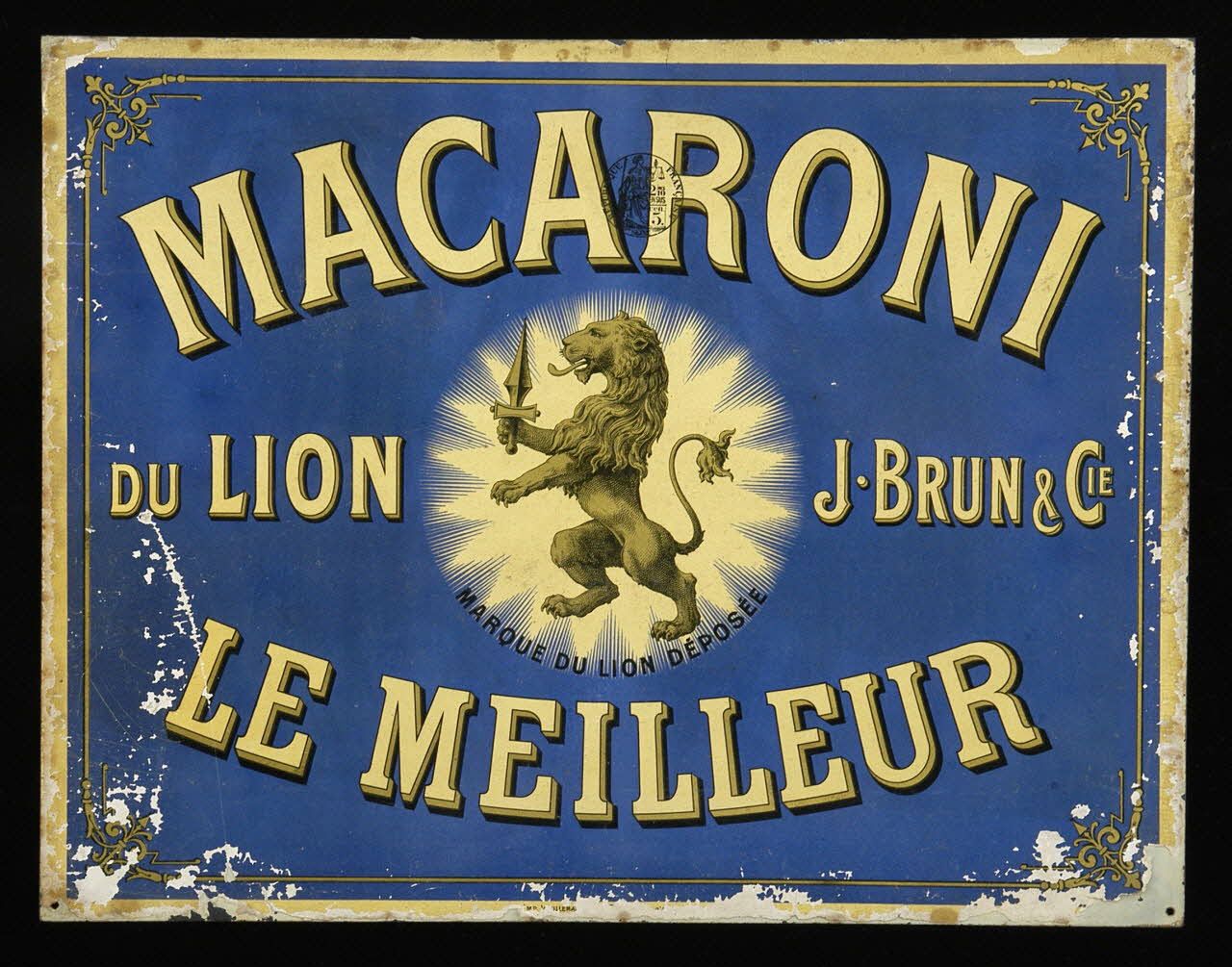 plaque publicitaire 1990.1.311  Photo