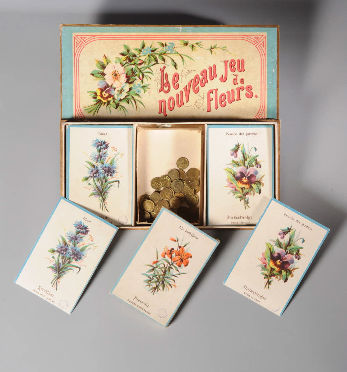 boîte de jeu Le  nouveau jeu  de  fleurs. 1992.23.13.1-118 Photo