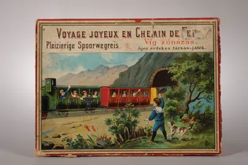 boîte de jeu VOYAGE JOYEUX EN CHEMIN DE FER 1992.23.6.1-278  Photo