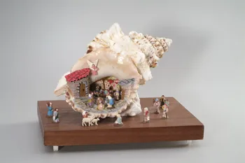 Enrique Pamellas ; Maria Pla crèche de Noël domestique Catalogne, Espagne 2004 2004.276.1 Photo Mucem/ Yves Inchierman
