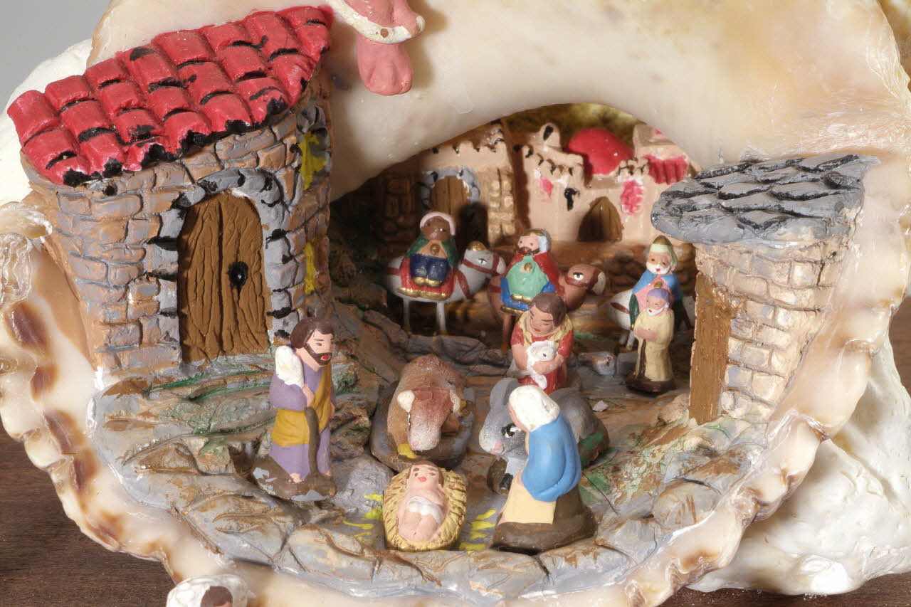 Enrique Pamellas ; Maria Pla crèche de Noël domestique Catalogne, Espagne 2004 2004.276.1 Photo