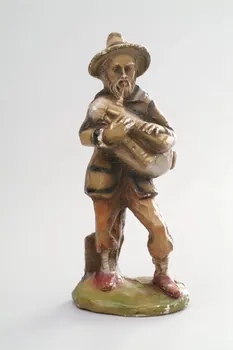 Anonyme figurine de crèche joueur de cornemuse Campanie, Italie 2004 2004.280.1 Photo